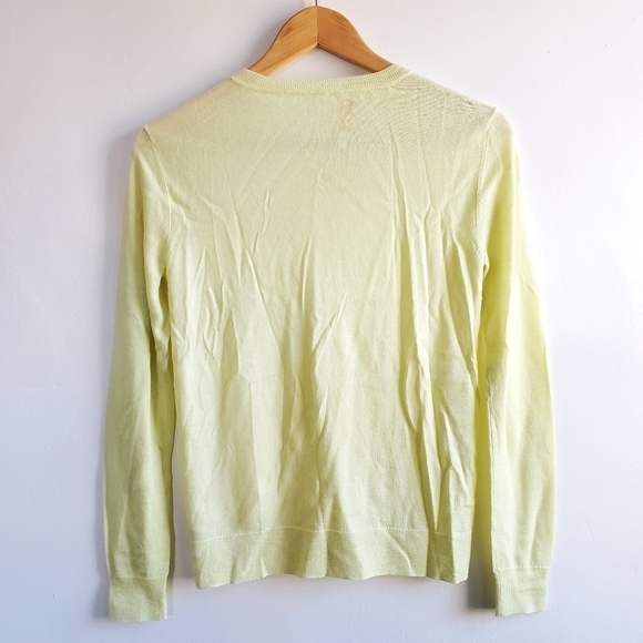 New Tory Burch 100% Cashmere Logo Button Pullover Sweater Size XS - Picture 5 of 8